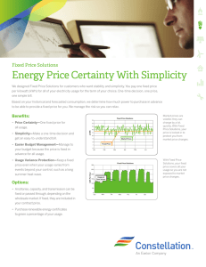 Fixed Price Solutions Energy Price Certainty With Simplicity