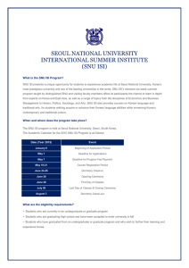 seoul national university international summer institute (snu isi)