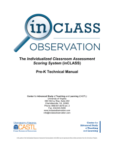 The Individualized Classroom Assessment Scoring System