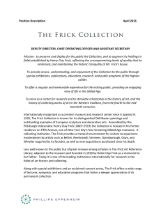 Deputy Director - The Frick Collection