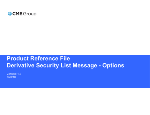 Derivative Security List Message – Options