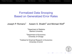 Formalized Data Snooping Based on Generalized Error Rates