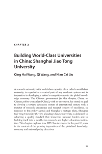 Building World-Class Universities in China: Shanghai Jiao Tong