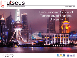 Sino-European School of Technology of Shanghai University Sino