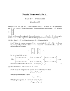 Proofs Homework Set 11