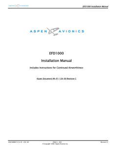 EFD1000 Installation Manual