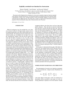 Explicitly correlated wave function for a boron atom