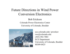 Future Directions in Wind Power Conversion Electronics