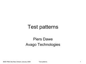 Test patterns