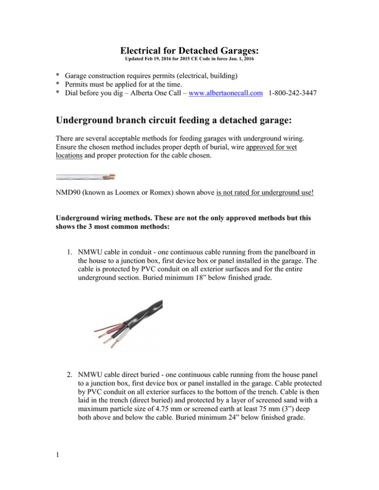 Electrical for Garages