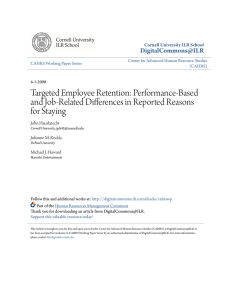 Targeted Employee Retention: Performance