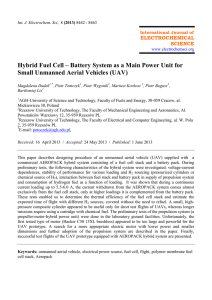 Hybrid Fuel Cell – Battery System as a Main Power Unit for Small