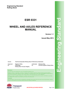 ESR 0331 - Wheel and axles reference manual