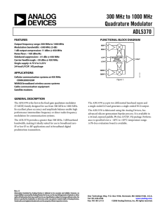 Analog Devices ADL5370ACPZ-R7 datasheet: pdf