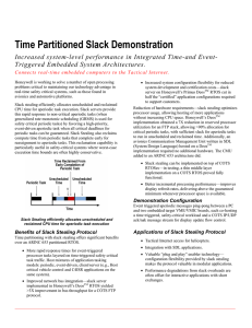 Time Partitioned Slack Demonstration