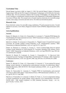Curriculum Vitae Research Area List of publications