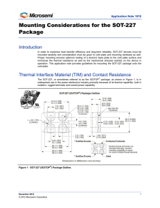 Mounting Considerations for the SOT-227 Package