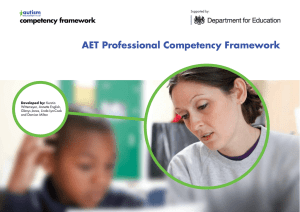 AET Professional Competency Framework