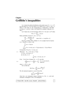 Griffiths`s inequalities