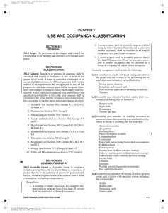 chapter 3 use and occupancy classification