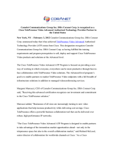 Camelot Communications Group Inc. DBA Coranet Corp. is