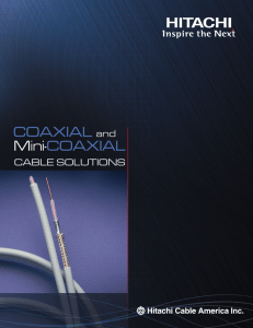 Coaxial and Mini-Coaxial brochure