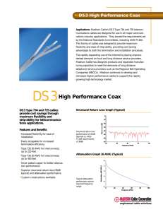DS3 High Performance Coax