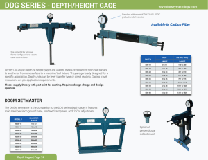 ddg series - depth/height gage