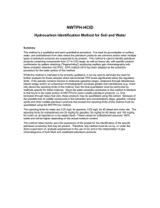 Hydrocarbon Identification Method for Soil and Water