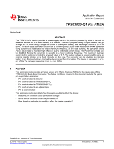 TPS63020-Q1 Pin FMEA