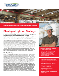 Shining a Light on Savings!