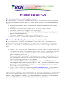 Internet Speed FAQs