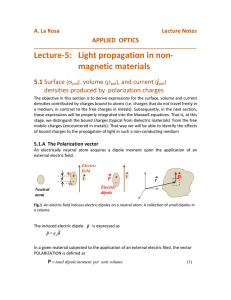 Lecture-5: Light propagation in non