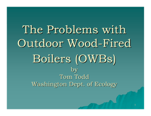 Outdoor Wood-Fired Boilers Executive Summary