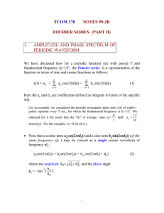 Fourier Series (Part II) (pdf file)