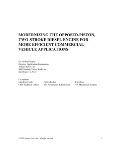 modernizing the opposed-piston, two-stroke diesel