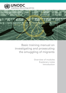 Basic training manual on investigating and prosecuting the