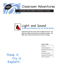 Light and Sound - Explorit Science Center