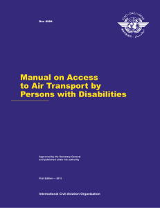 Manual on Access to Air Transport by Persons with Disabilities