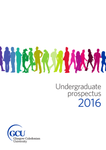 Undergraduate prospectus - Glasgow Caledonian University