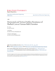Horizontal and Vertical Airflow Resistance of Shelled Corn at