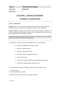 Unit 4: Mechanical Principles