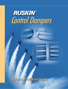 Control the Air with Ruskin Dampers
