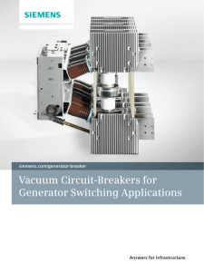 Vacuum Circuit-Breakers for Generator Switching