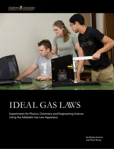IDEAL GAS LAWS - Andrews University