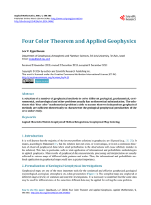 Four Color Theorem and Applied Geophysics