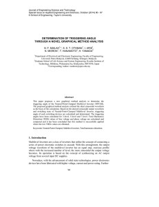 Determination of triggering angle through a novel