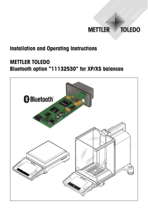 Installation and Operating Instructions Bluetooth