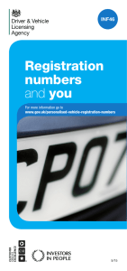 Registration numbers and you