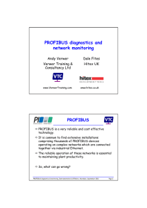 PROFIBUS diagnostics and network monitoring